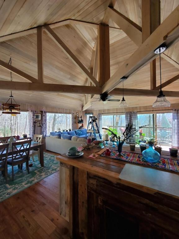 Treehouse Cathedral In Blue Ridge Mountains, Nc Villa Burnsville Bagian luar foto